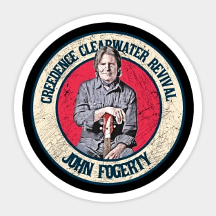 Retro Style Fan Art Design John Fogerty Sticker